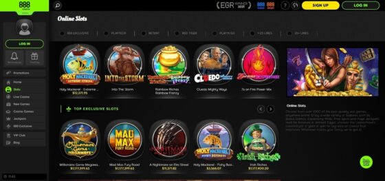 888 Casino slots