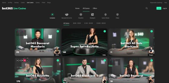 Bet365 Casino live