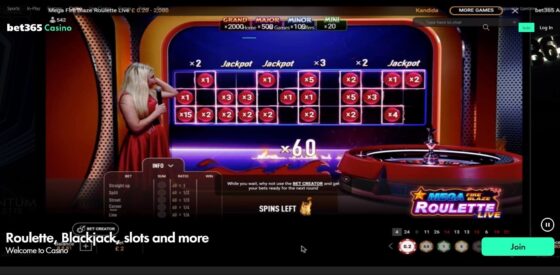 Official website of Bet365 Casino