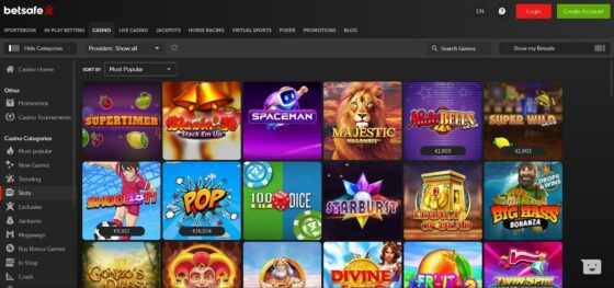 Betsafe Casino slots