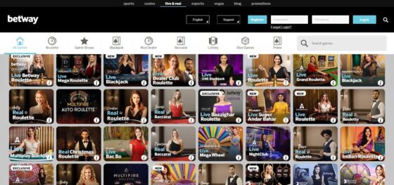 Betway Casino live