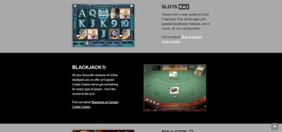 Captain Cooks Casino slots