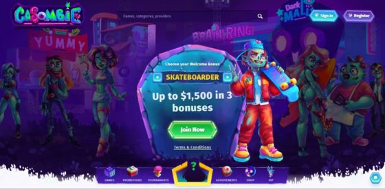 Official website of Casombie Casino