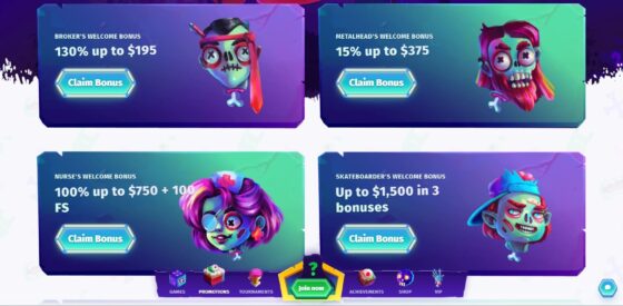 Casombie Casino Bonuses