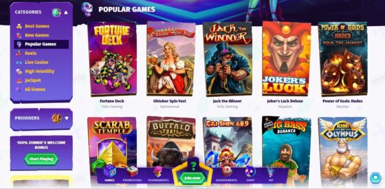 Casombie Casino slots