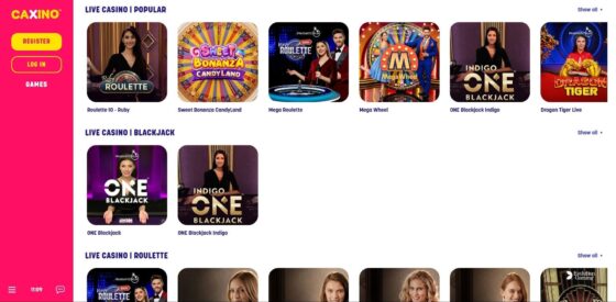 Caxino Casino live