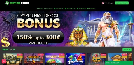 Official website of Fortune Panda Casino