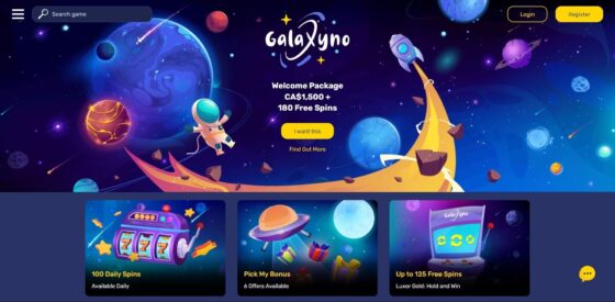 Official website of Galaxyno Casino