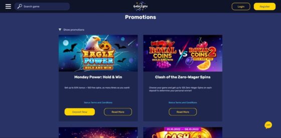 Galaxyno Casino Bonuses