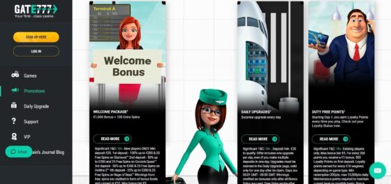 Gate777 Casino Bonuses