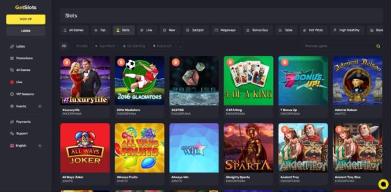 GetSlots Casino slots