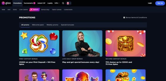 Gioo Casino Bonuses