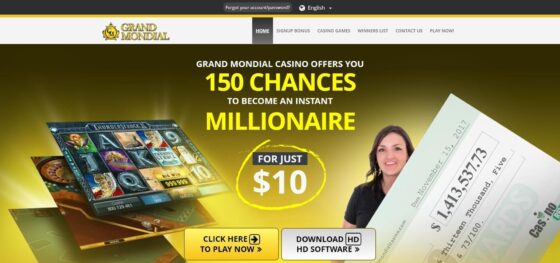 Official website of Grand Mondial Casino