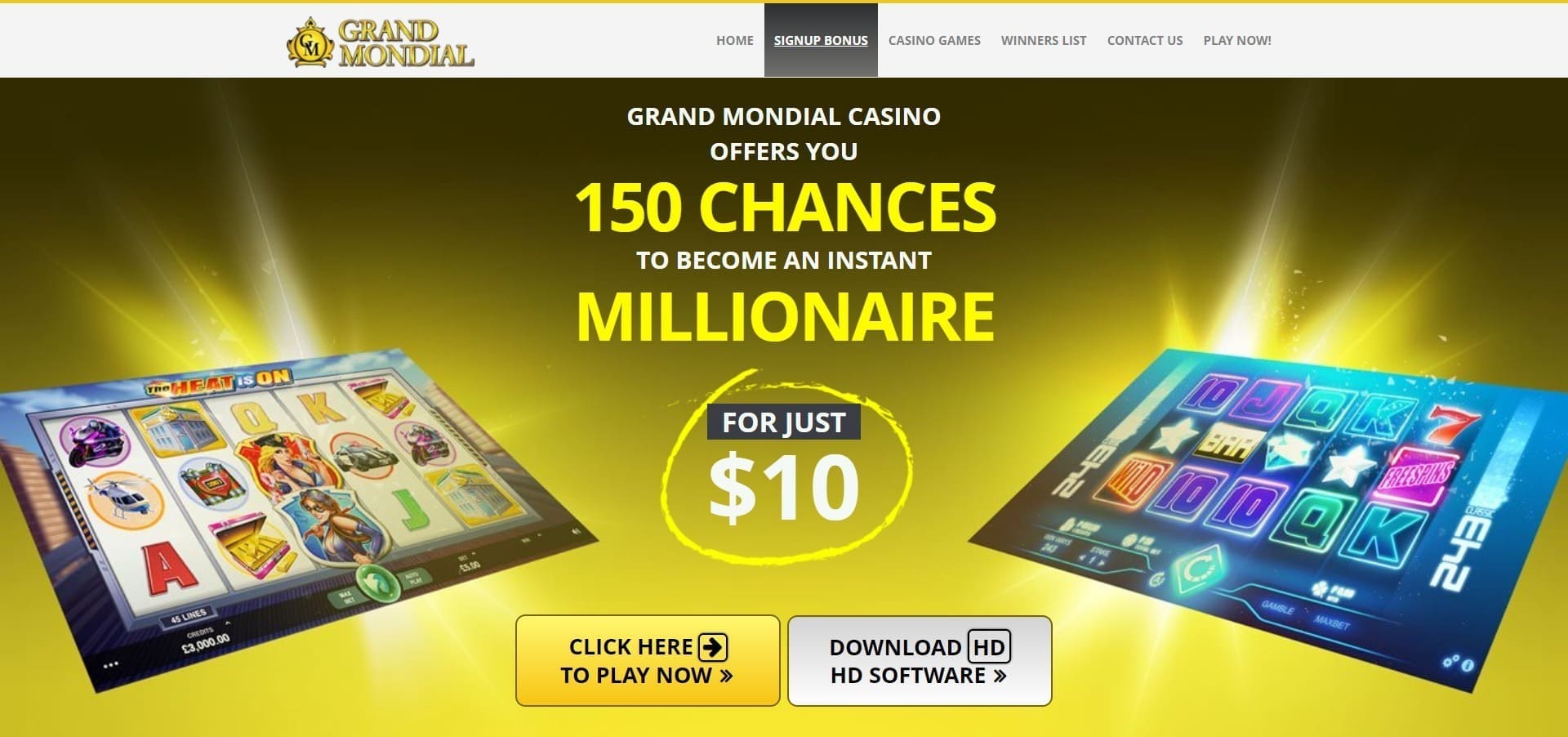 Grand Mondial Casino Canada online casino games and slots, payment