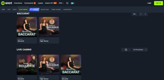 Gslot Casino live