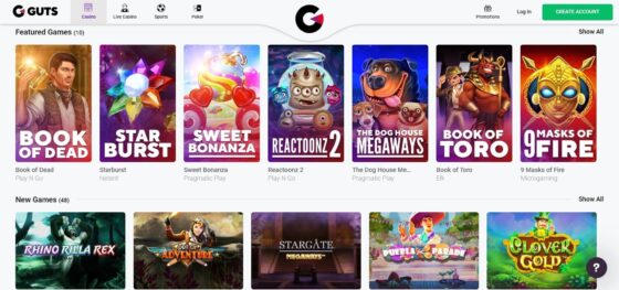 Guts Casino slots