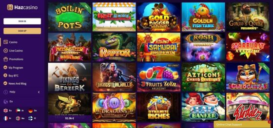 Haz Casino slots