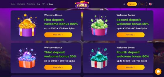 iWild Casino Bonuses