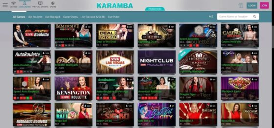 Karamba Casino live