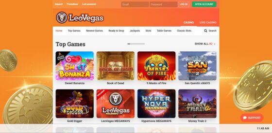 Official website of LeoVegas Casino