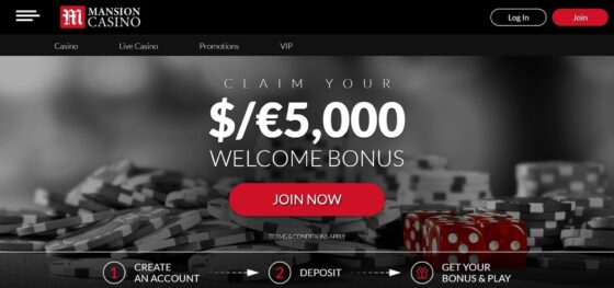 Official website of Mansion Casino