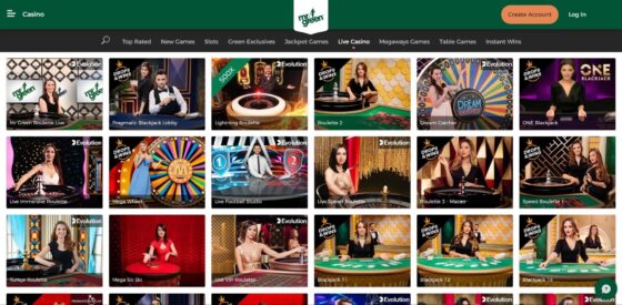 Mr Green Casino live