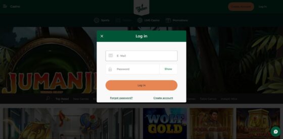 Mr Green Casino login