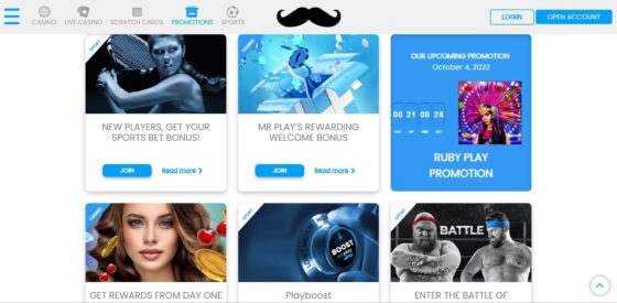 Mr Play Casino Bonuses