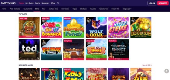 Party Casino slots
