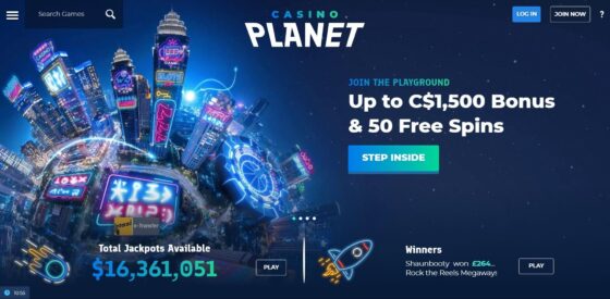 Official website of Casino Planet