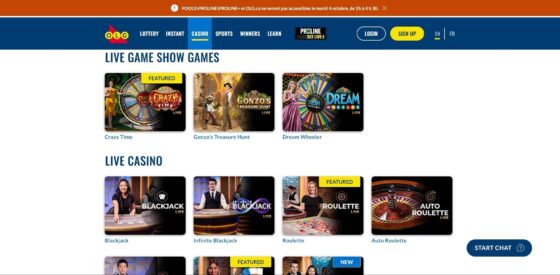 Play OLG Casino live