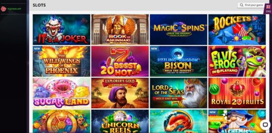 Playamo Casino slots