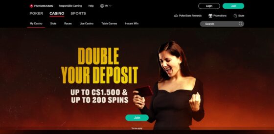 Official website of Pokerstars Casino