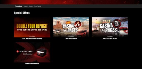 Pokerstars Casino Bonuses