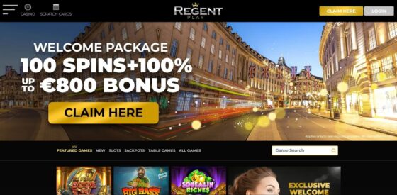 Official website of Regent Play Casino