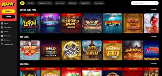 Rizk Casino slots