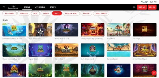 Royal Panda Casino slots