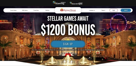 Official website of Royal Vegas Casino
