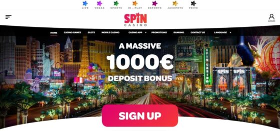 Official website of Spin Casino