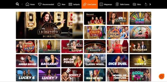Tiger Riches Casino live
