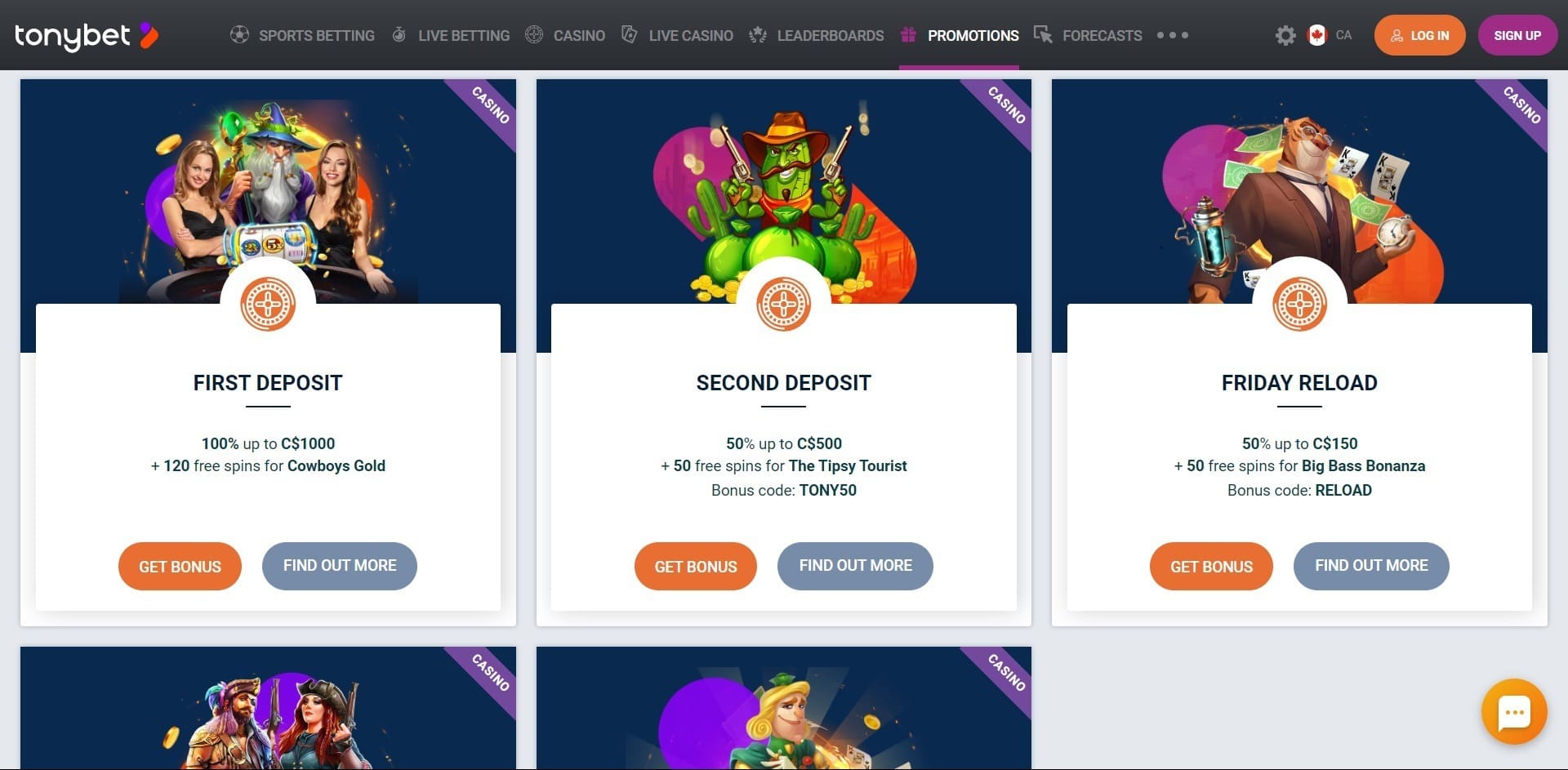 TonyBet Casino Eesti