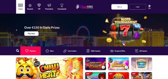 Official website of Vegas Kings Casino