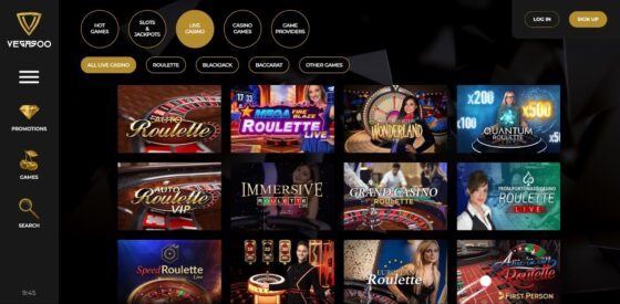 Vegasoo Casino live