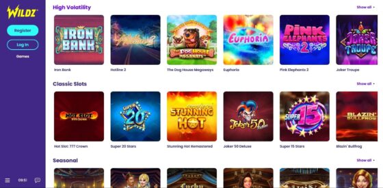 Wildz Casino slots