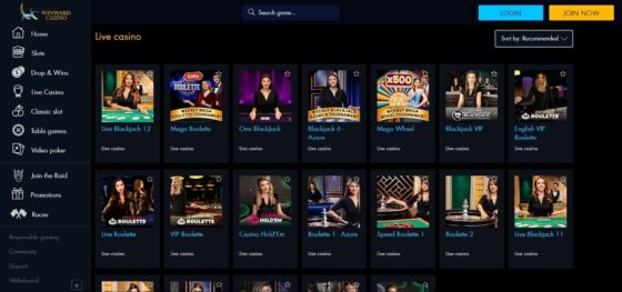 Winward Casino live