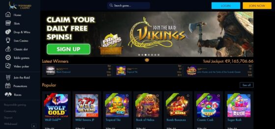 Official website of Winward Casino