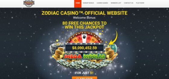 Official website of Zodiac Casino