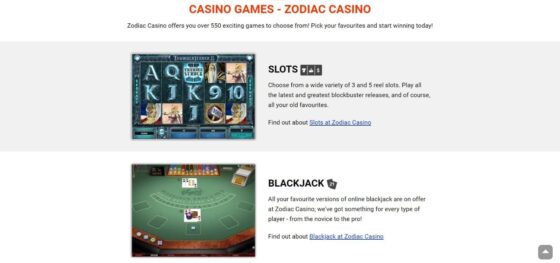 Zodiac Casino slots
