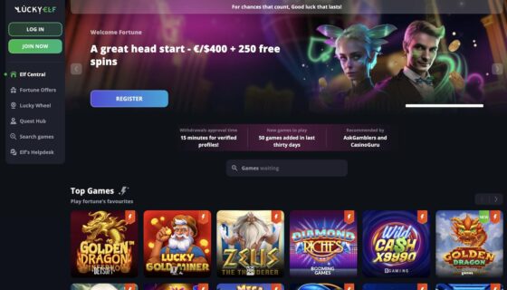 Lucky Elf Casino official website