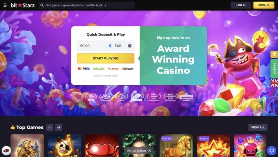 Bitstarz Casino main page